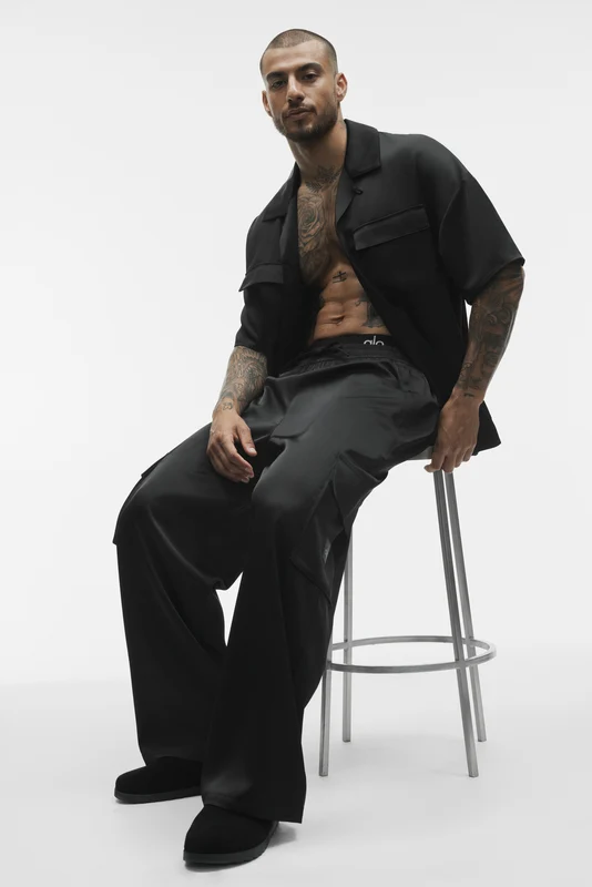Satin Horizon Straight Leg Cargo Pant