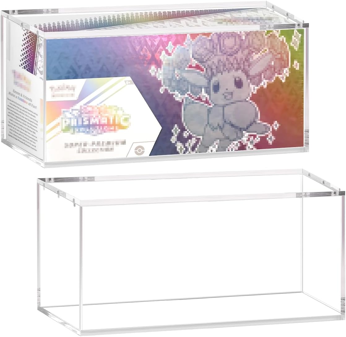 5mm Thick Acrylic Display Case for Prismatic Evolutions SPC,