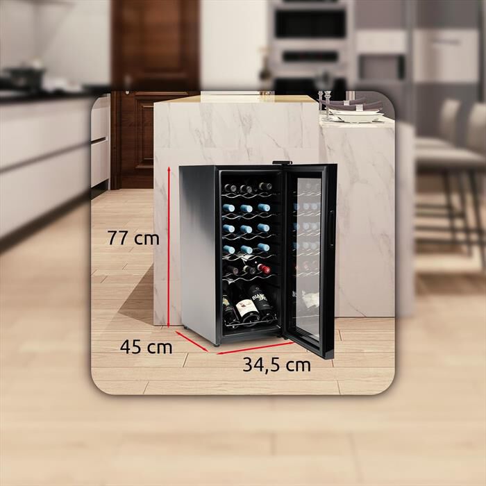 MELCHIONI FAMILY - Cantinetta VERMENTINO 18 C Classe G 18 bottiglie-nero