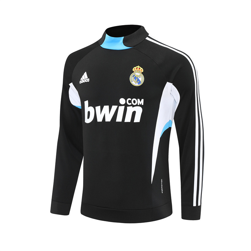 08/09 Real Madrid Retro Training Uniform Long- Sleeve Football Shirt
