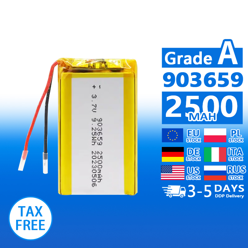 Pouch Lithium Ion Batteries 903659 3.7v2500mAh