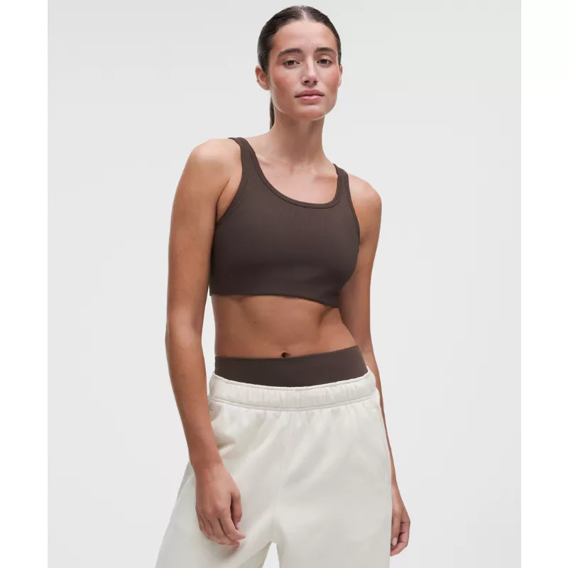 Nulu Ribbed Scoop-Neck Bra Light Support, B/C Cup