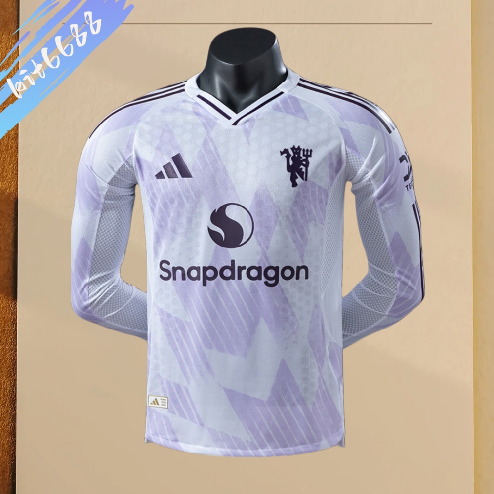 2025 2026 Manchester United Away long sleeved jersey ( Player version)