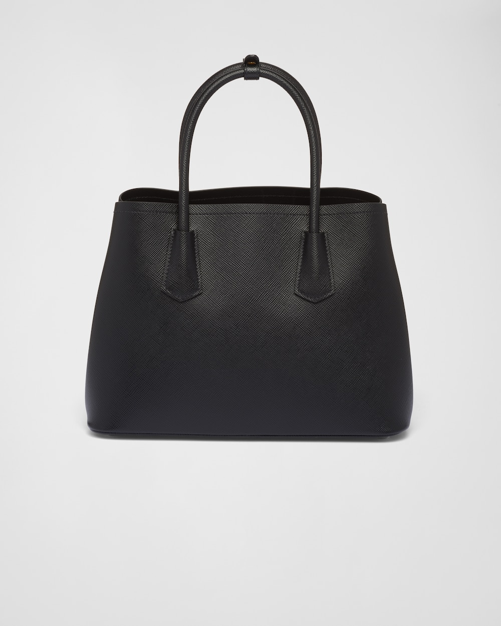 Medium Prada Double Saffiano leather bag Black