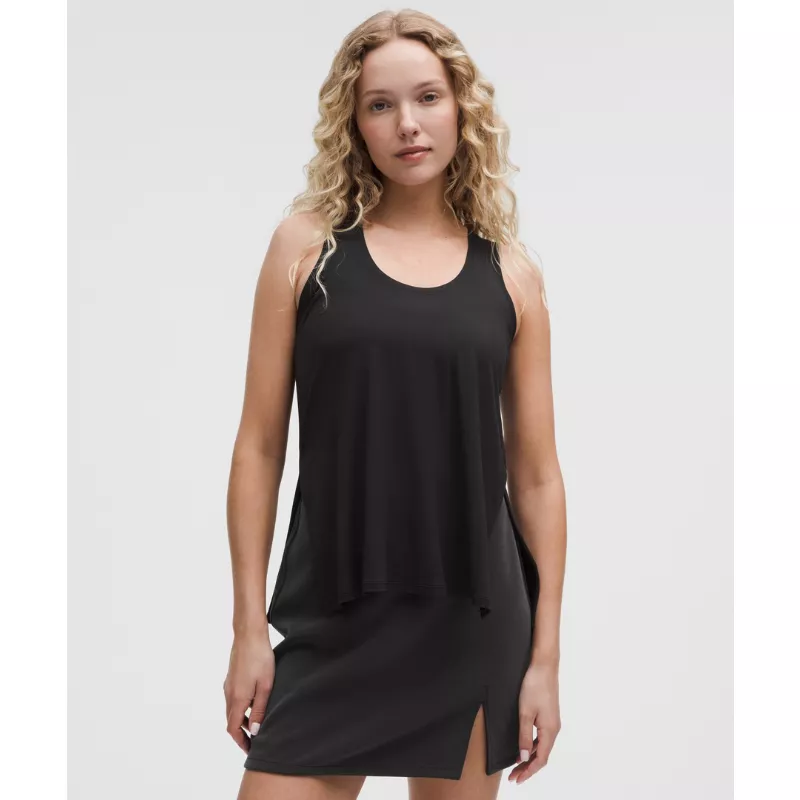 SilkyAppeal Side-Slit Tank Top