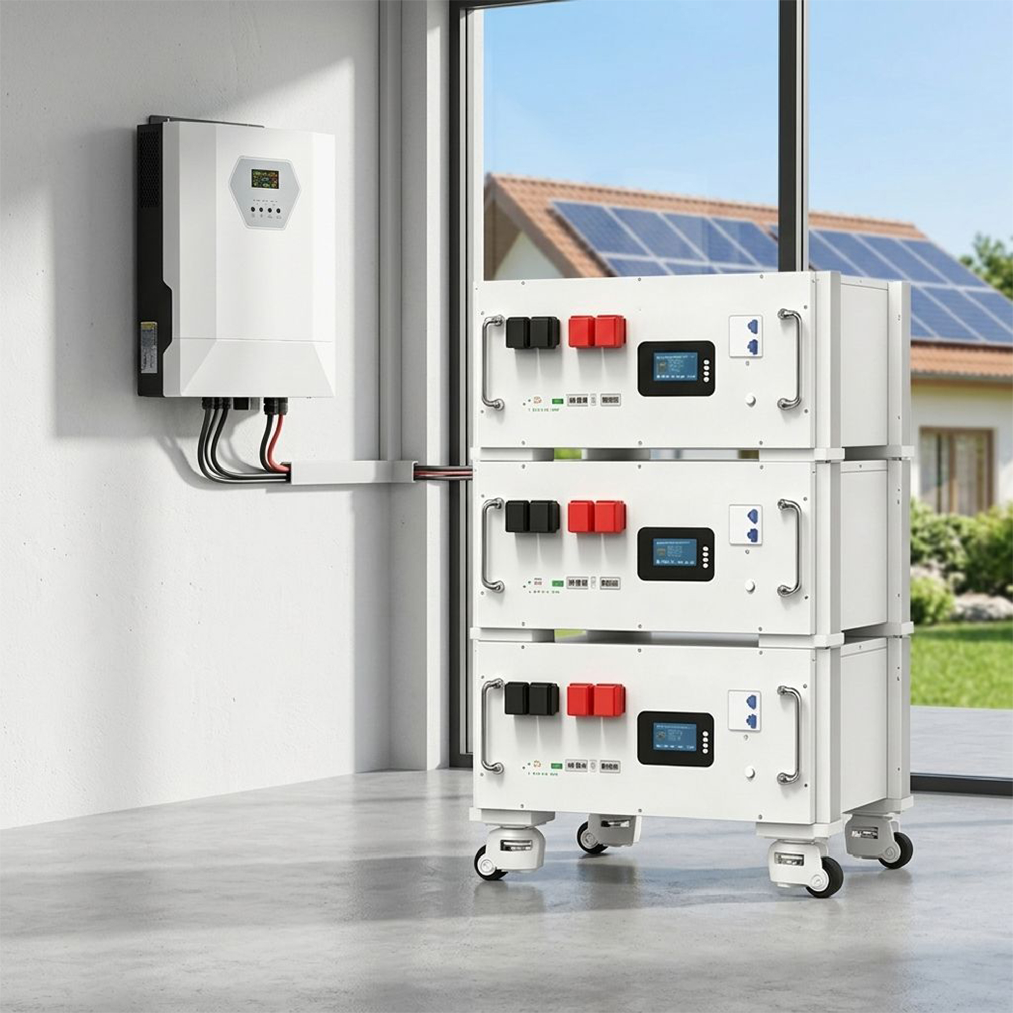 Rack Mounted battery pack 51.2v 280ah 14.33kwh