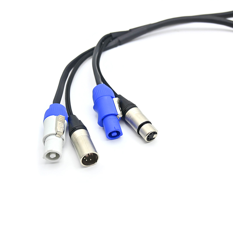5m Powercon 5 Pin XLR DMX Combo Cable TR217-5-SIL
