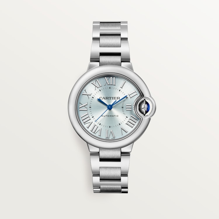 Ballon Bleu de Cartier watch Blue silvered sunray-brushed dial 33 mm