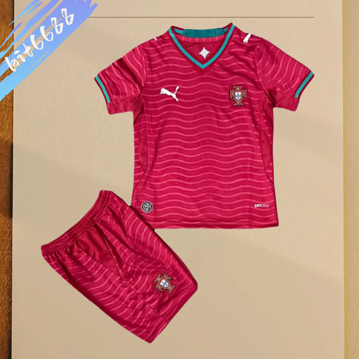 2026 Portugal Home Football Jersey (Adult Kit socks)