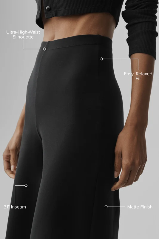 Airbrush High-Waist Wide Leg Pant (Regular)