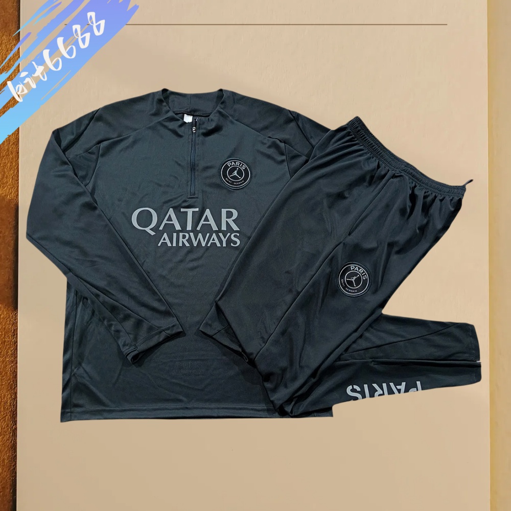 2025/2026 PSG Paris Saint-Germain Kids Half Zip Training Clothes (Kids Kit)