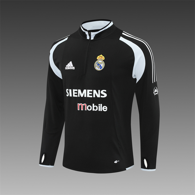 04/05 Real Madrid Retro Training Uniform Long- Sleeve Football Shirt