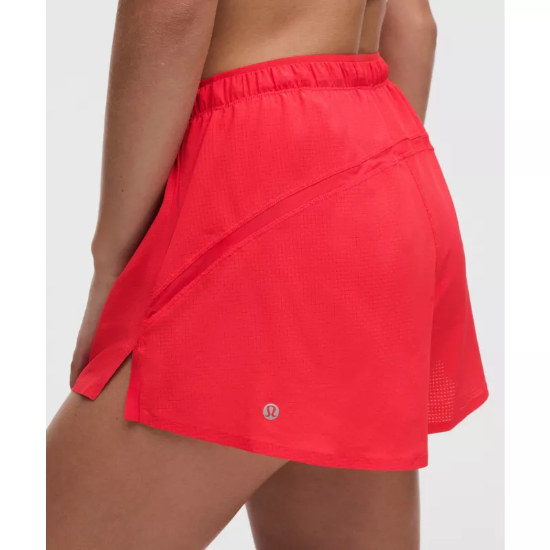 Textured Mesh High-Rise Running Short 2.5