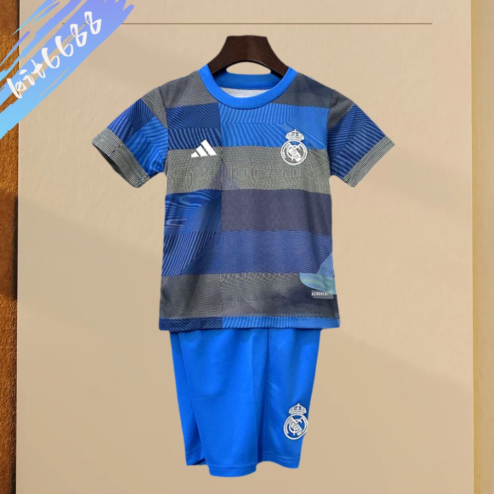 2025/2026 Real Madrid Pre-match Training Football Kids Kit socks