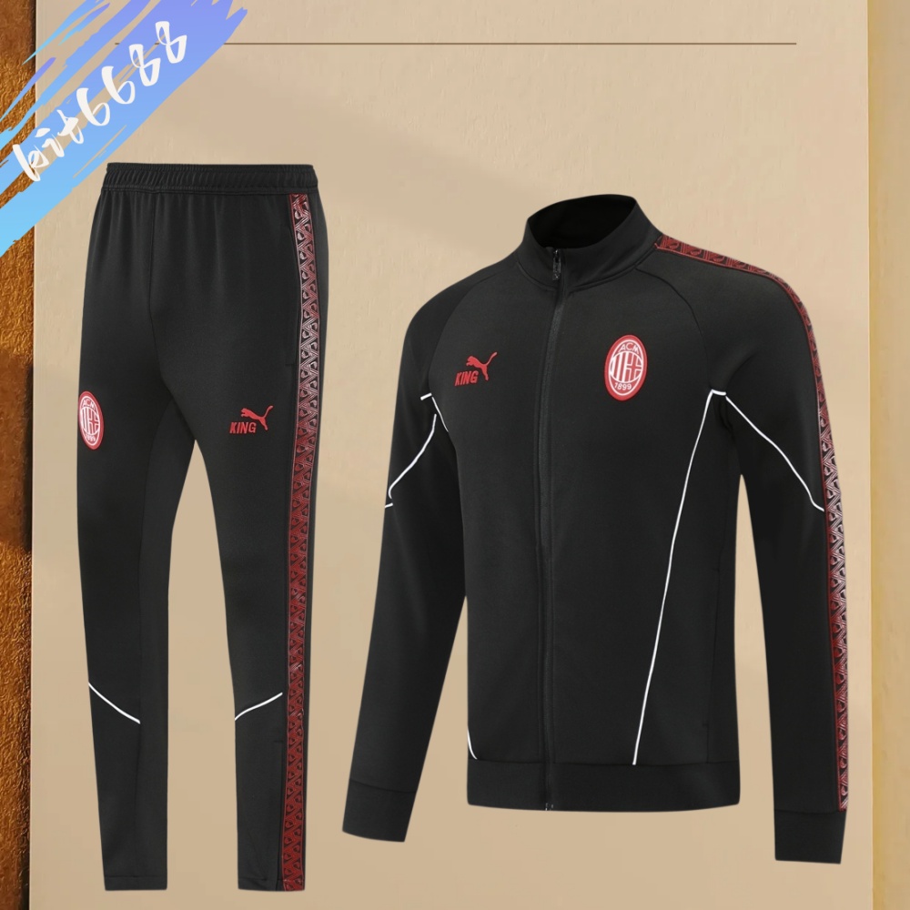 25/26  AC Milan Full Zipper Training Suit (Adult Set)