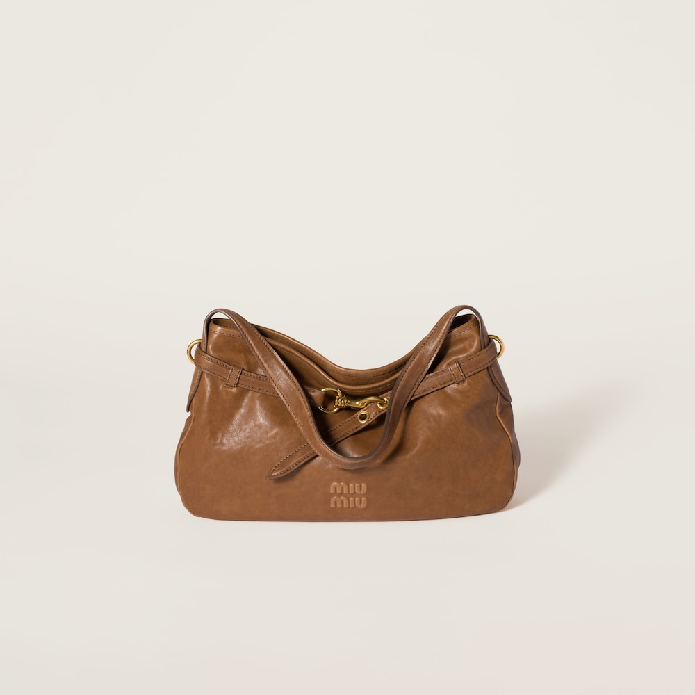 Aventure nappa leather bag Oak