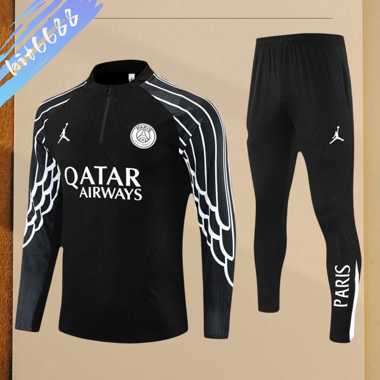 2025/2026 PSG Paris Saint-Germain Half-Zip Tracksuit (Adult Kit)