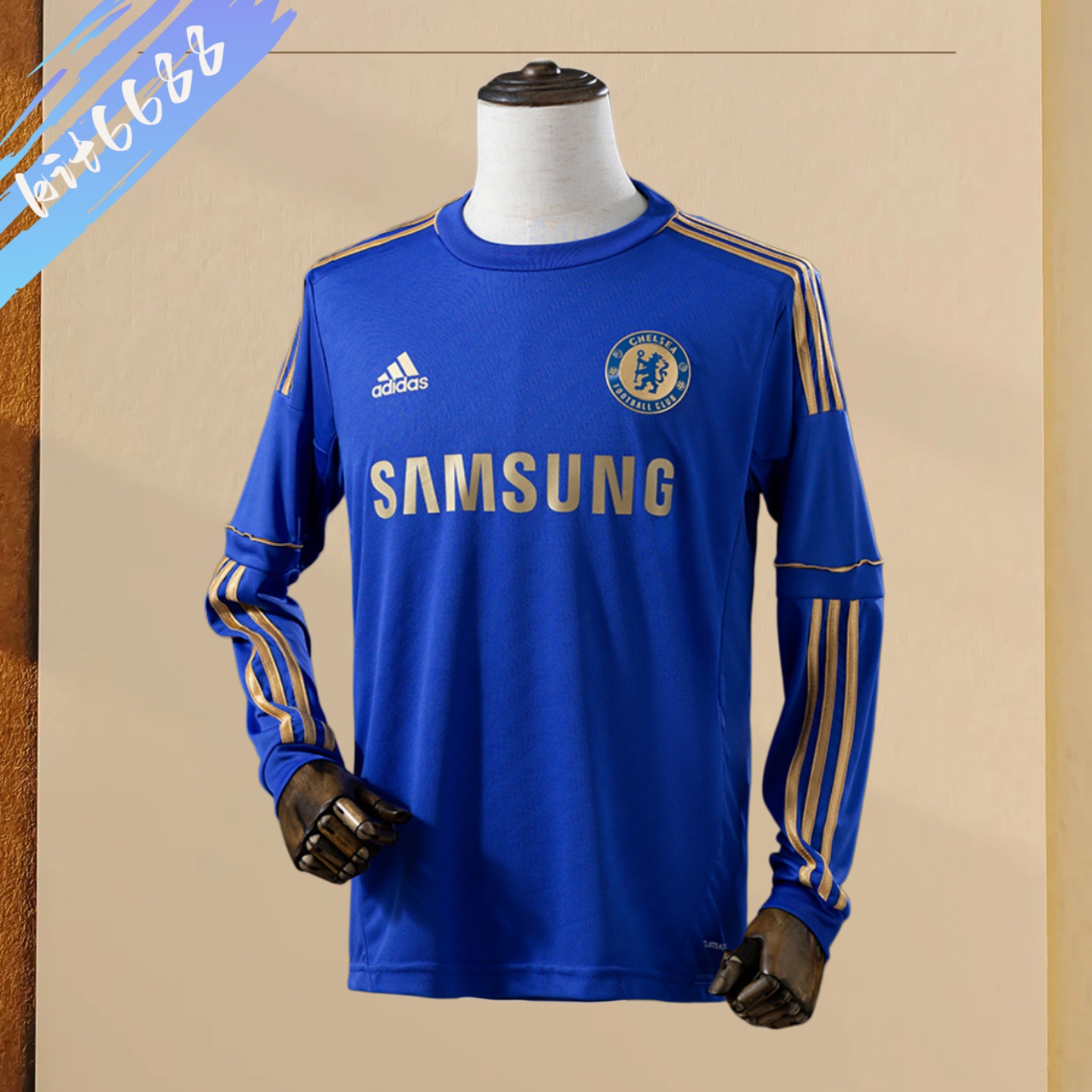 2012/2013 Chelsea Home Long Sleeve Retro Football Shirt (Fans)