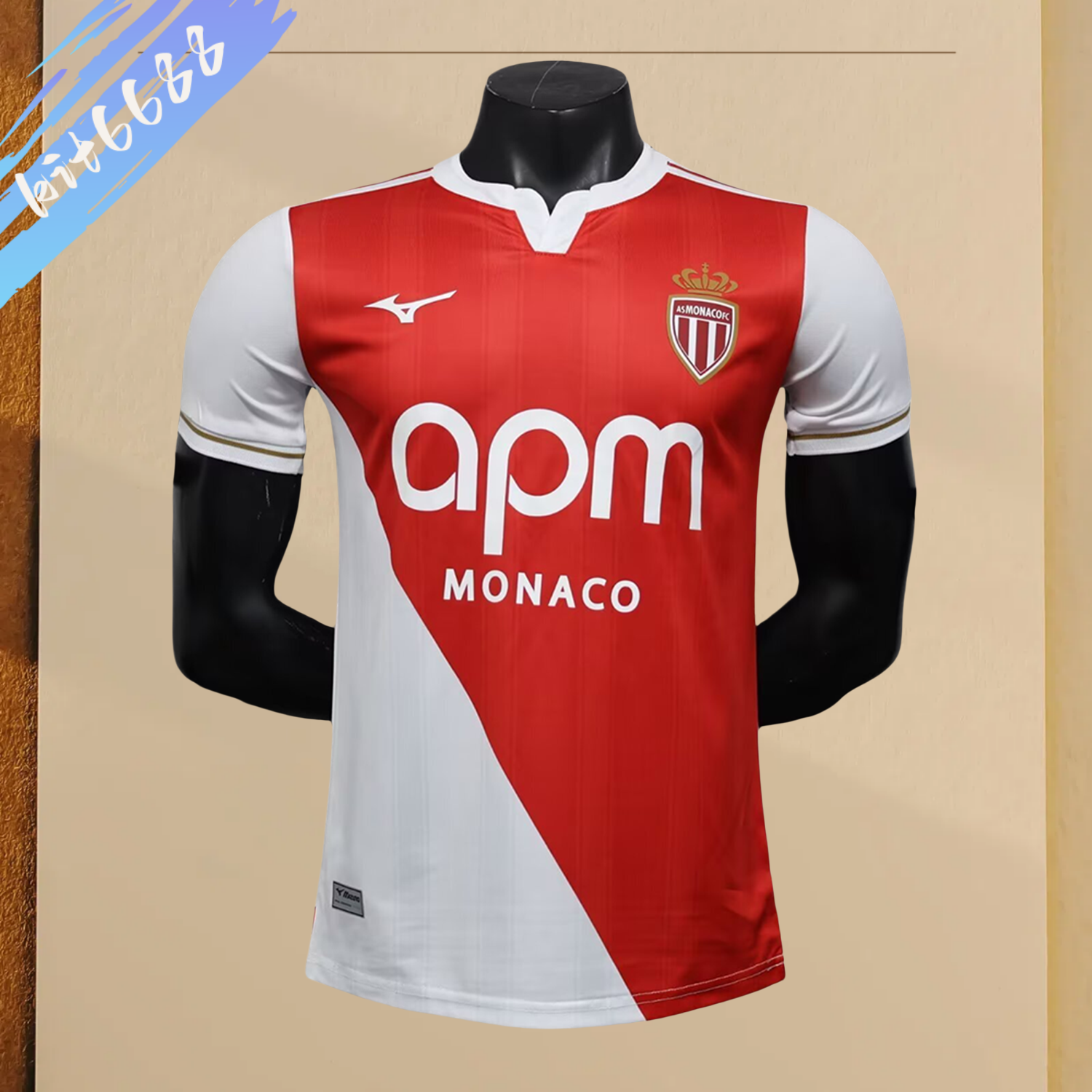 2025/2026 Monaco Home Football Shirt (Player Edition)