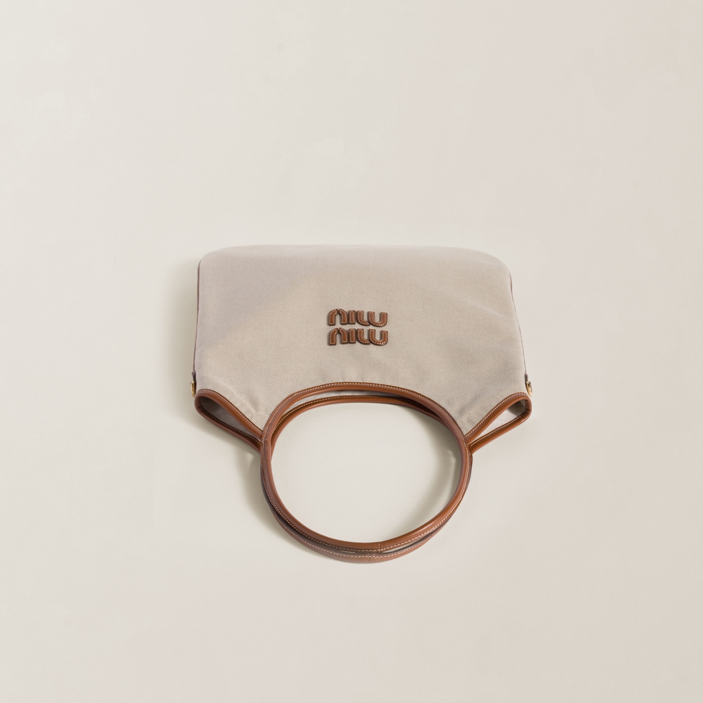 IVY canvas and leather bag Beige/Brandy