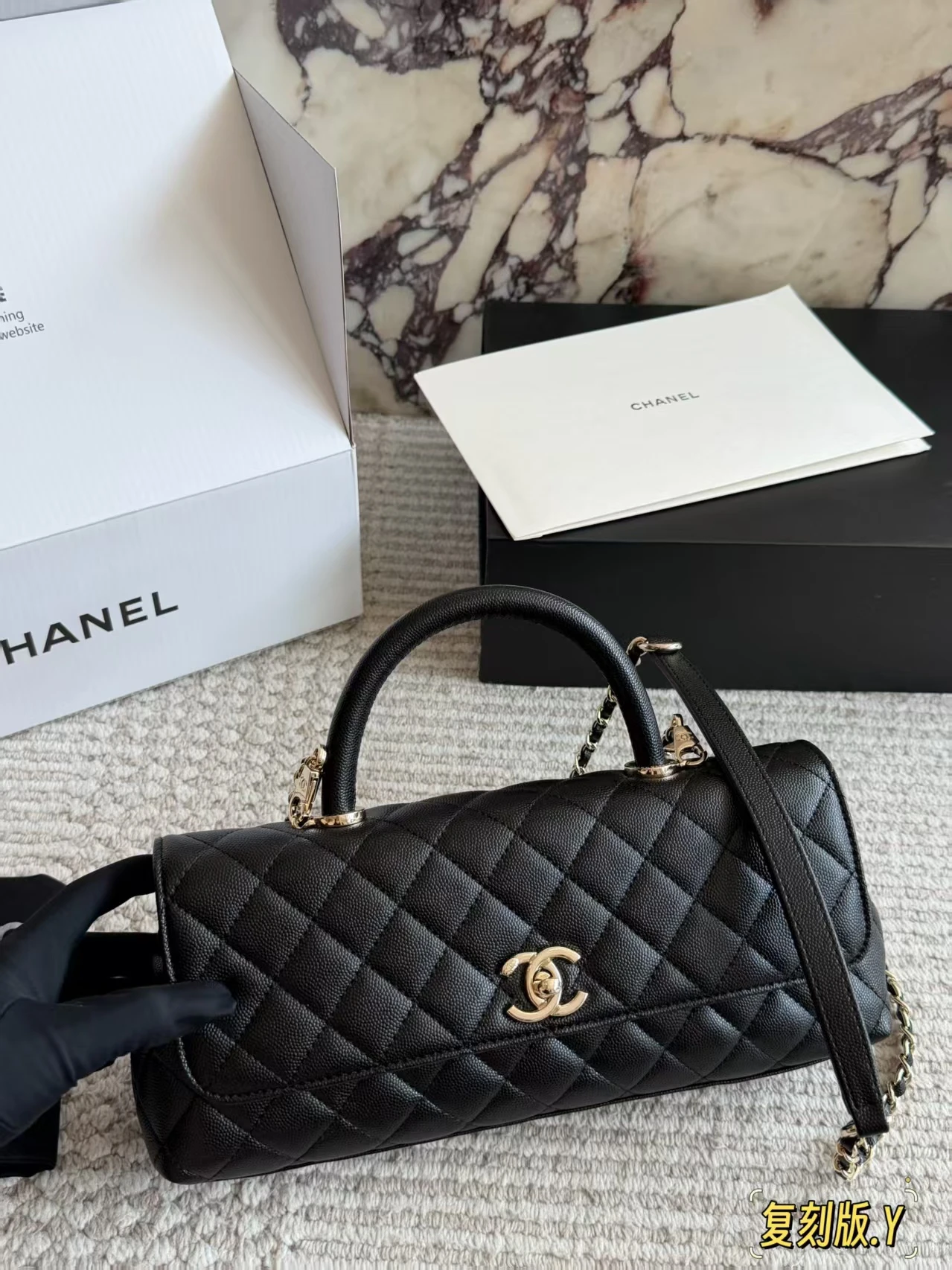 Chanel top handbag