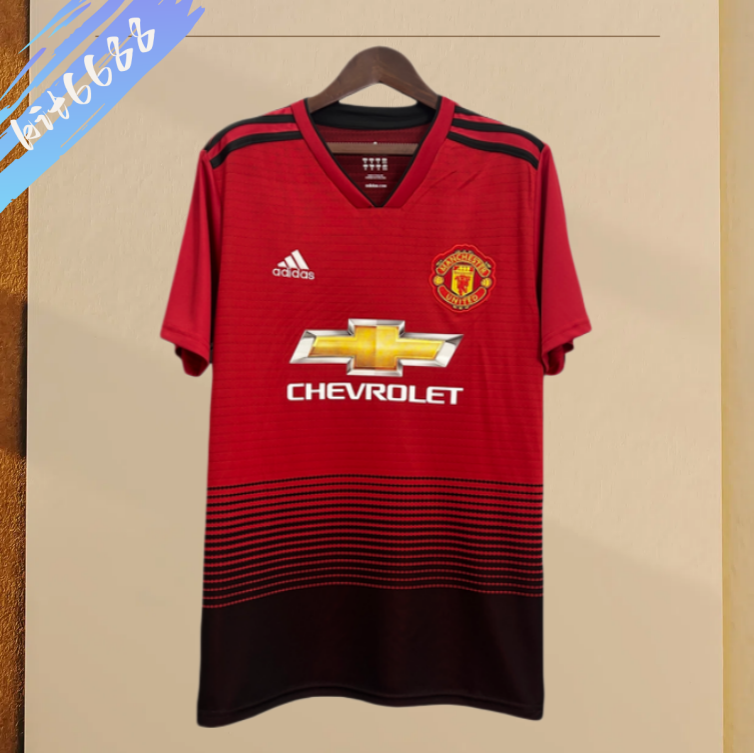 18/19  Manchester United  home ground Retro football  soccer  jersey