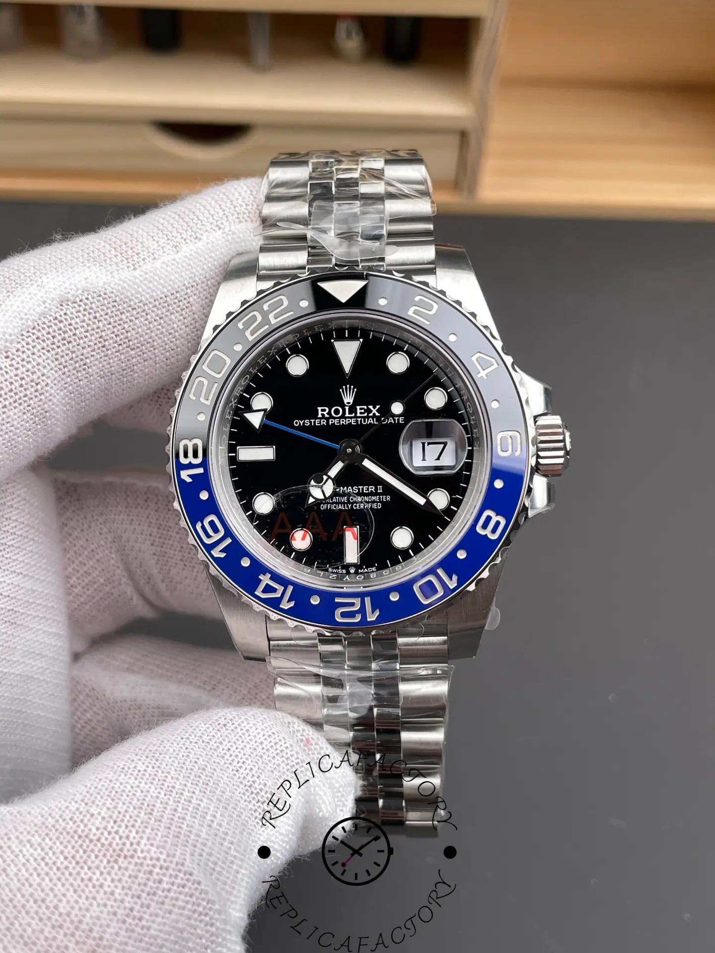 Rolex GMT-Master II 126710BLNR Black Dial Batman Bezel 40MM Mens Replica Watch