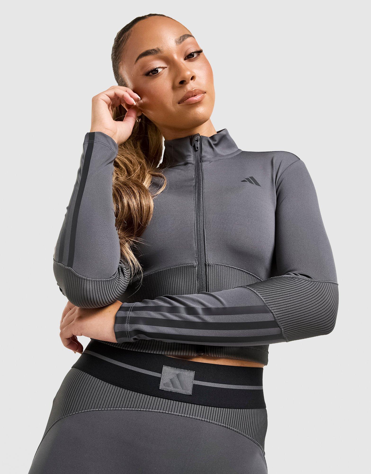 adidas Hyperglam Rib Zip Thru Cover Up