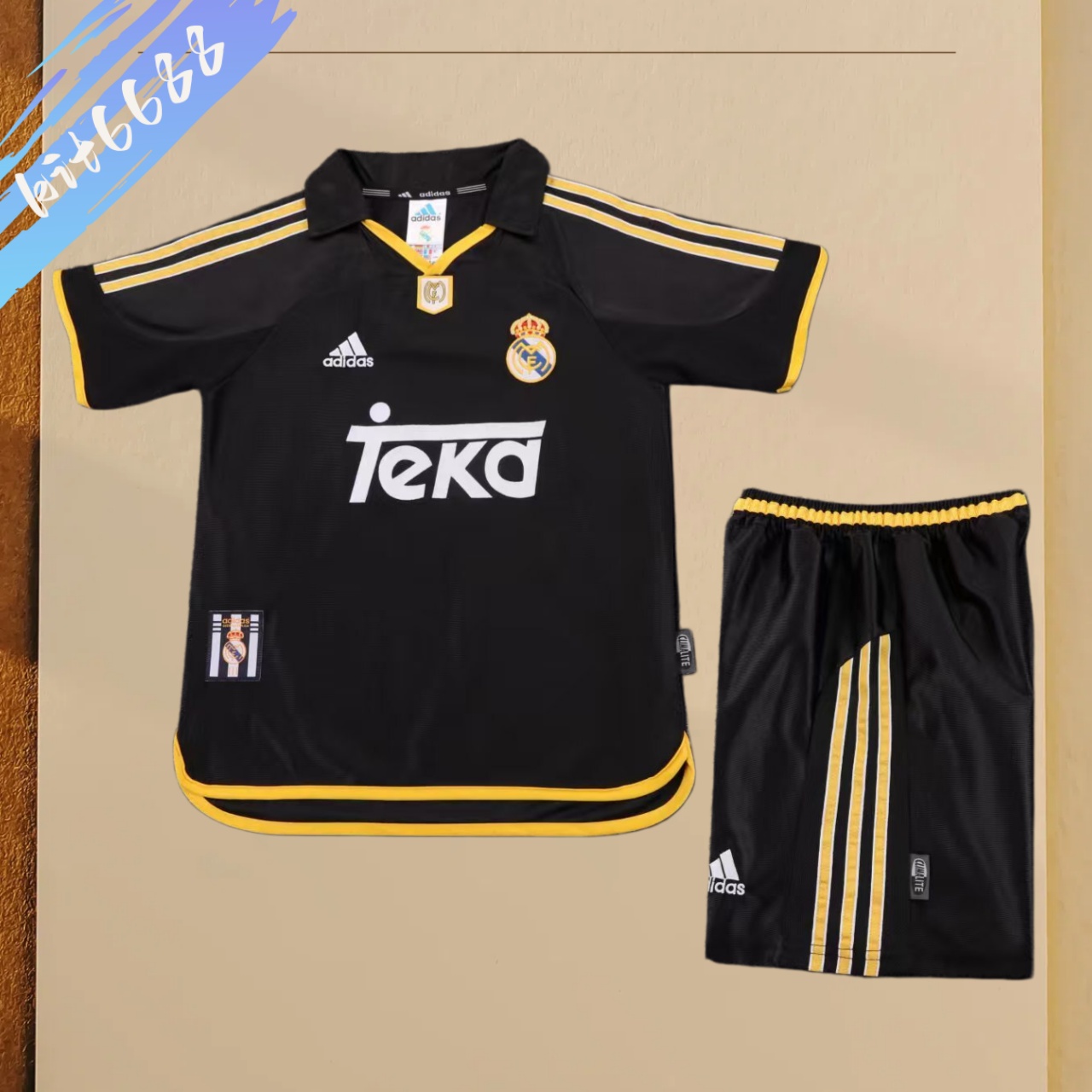 1999/2001 Real Madrid Away Retro Kids Set