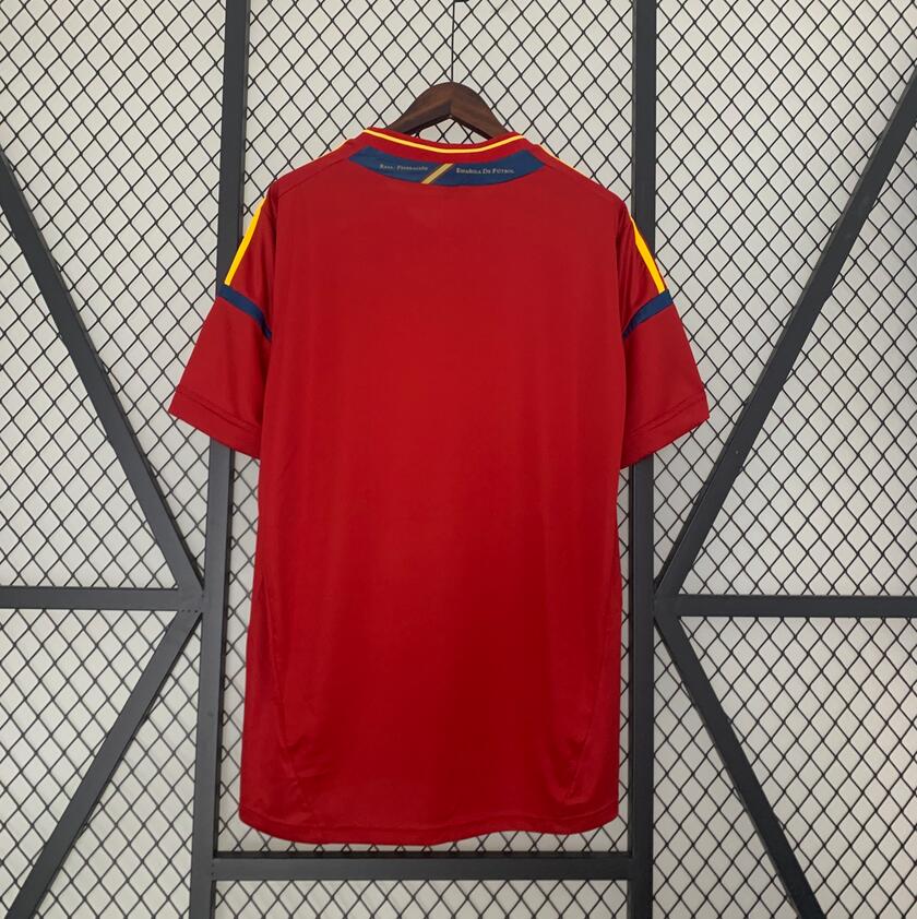 2012 Spain home Retro Football Shirt