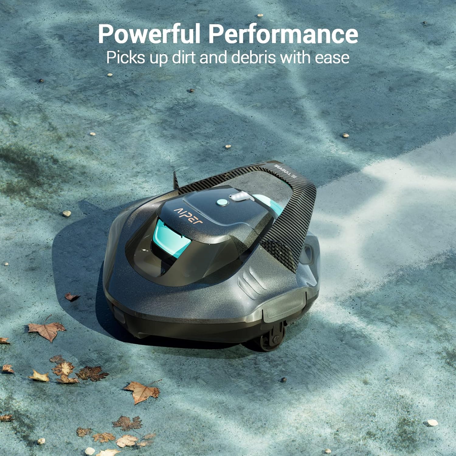 AIPER Pool Robot. Pool Vacuum with 90 Minutes Runtime. Pool Cleaner with Dual Drive Motor. Cordless. Ideal for Pools Under 80 Square Meters