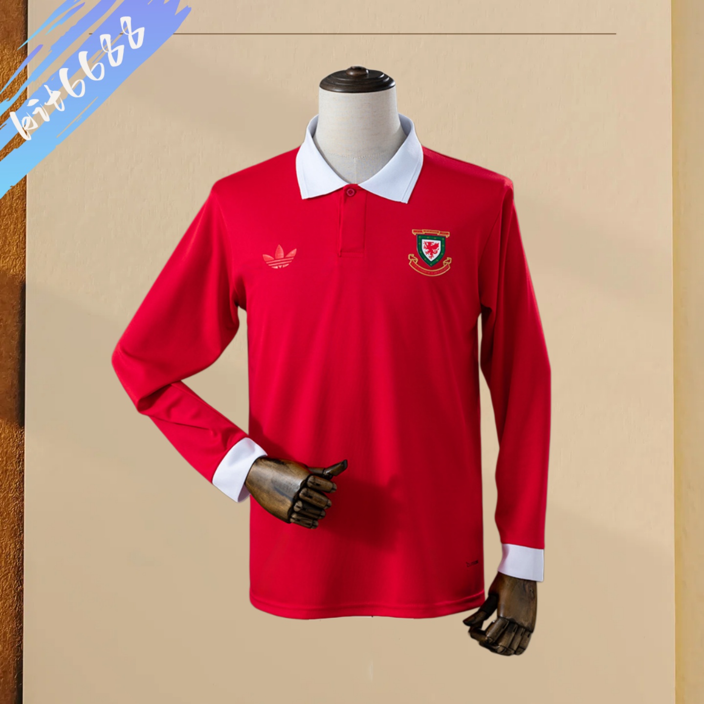 Wales 150th Anniversary Long-Sleeve Retro Football Shirt