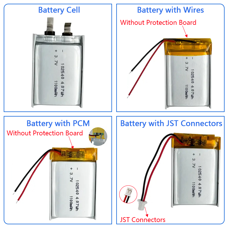 Pouch Lithium Ion Batteries 804050 3.7v2000mAh