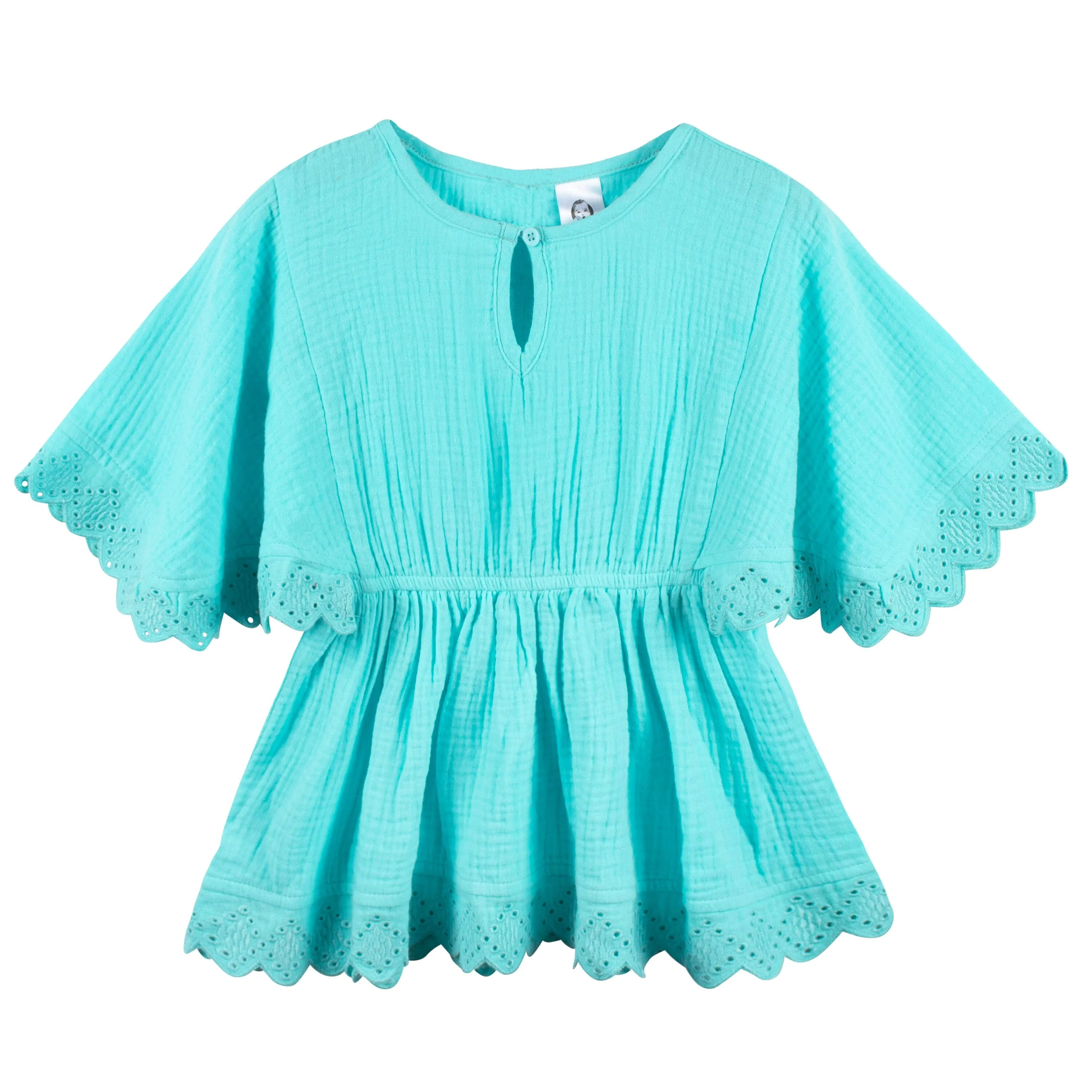 Baby & Toddler Girls Aqua Woven Kaftan Coverup