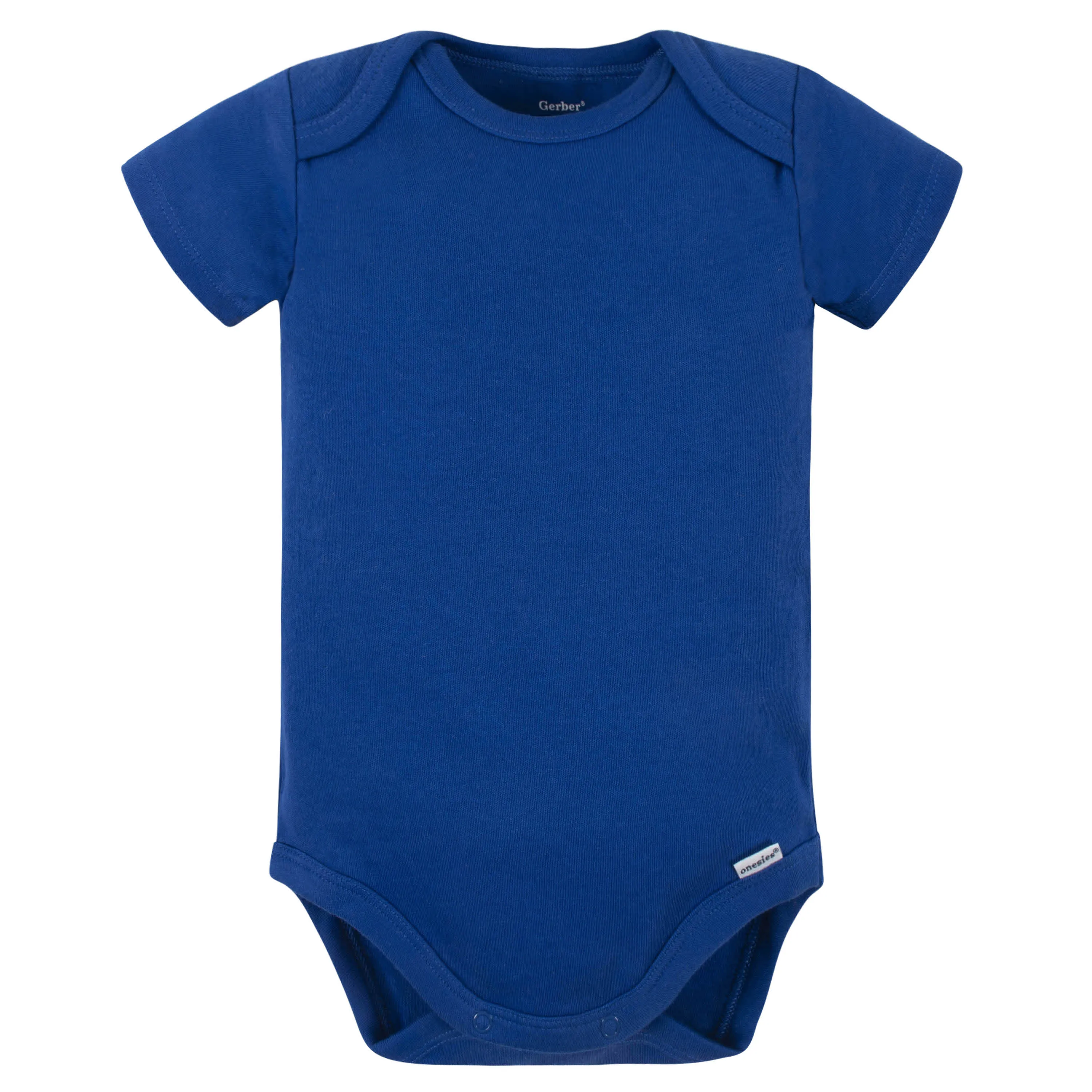 5-Pack Baby Royal Blue Premium Short Sleeve Onesies Bodysuits