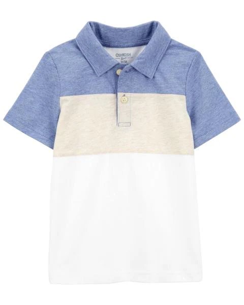 Oshkosh Anchor Print Shortalls with Colourblock Henley