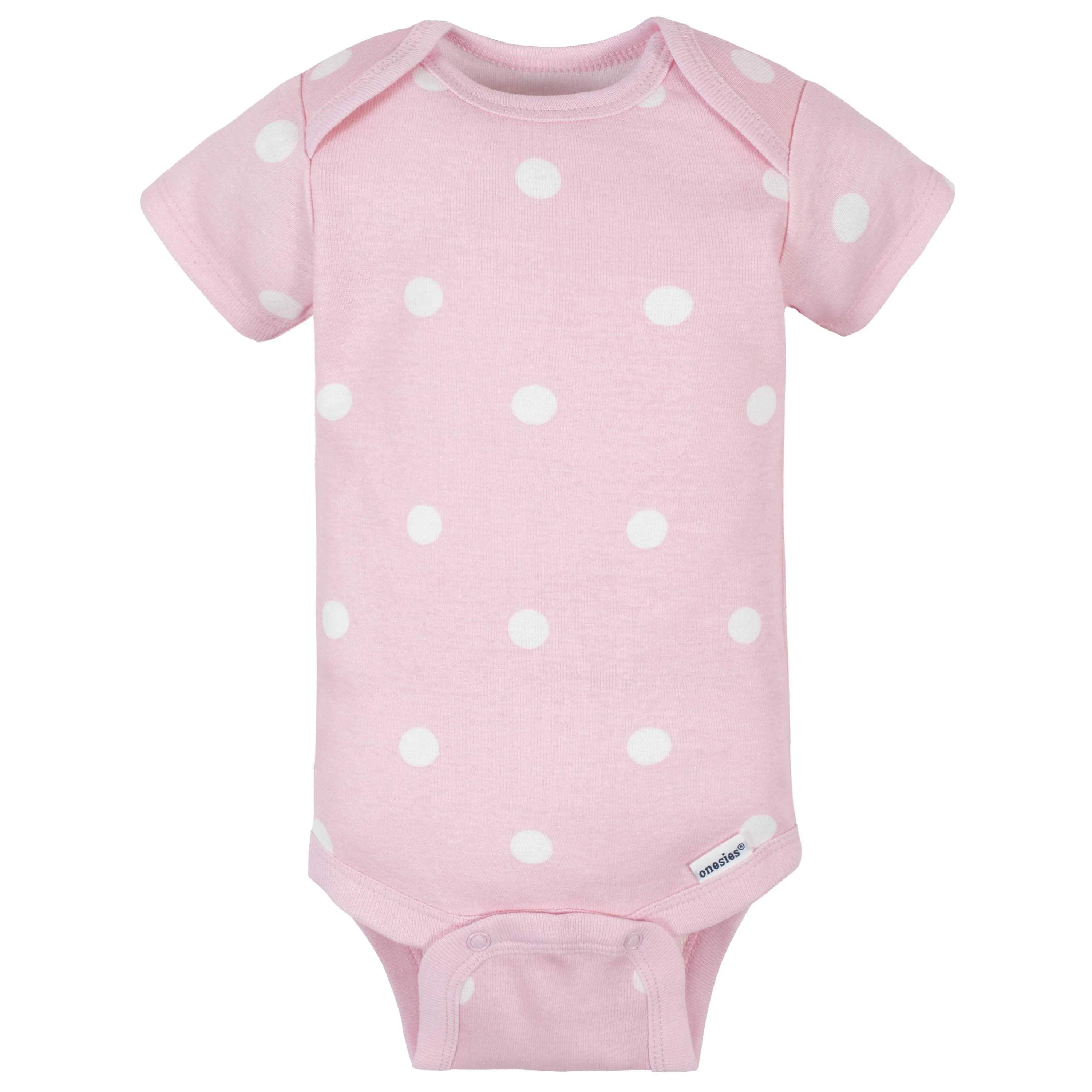 8-Pack Baby Girls Princess Short Sleeve Onesies Bodysuits