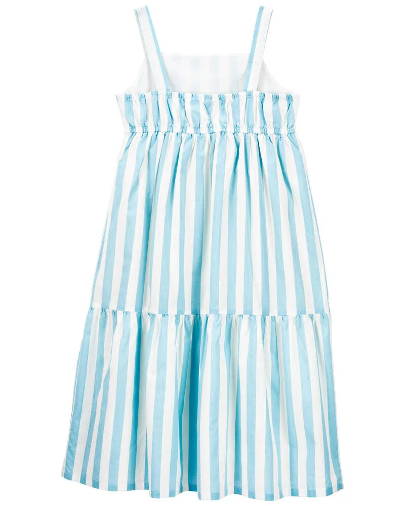 Carter's Striped Midi Tiered Dress