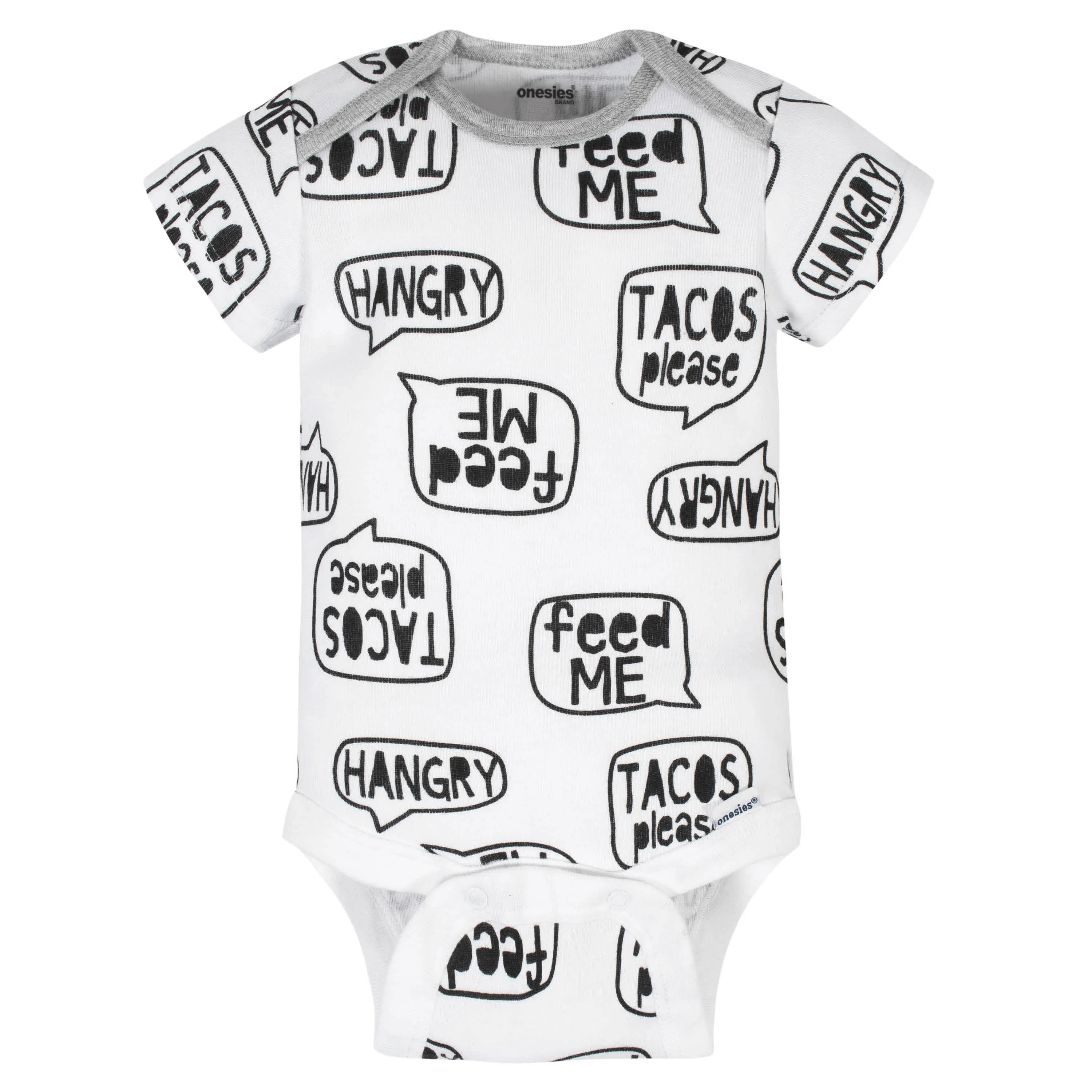 8-Pack Baby Neutral Taco Onesies Brand Bodysuits