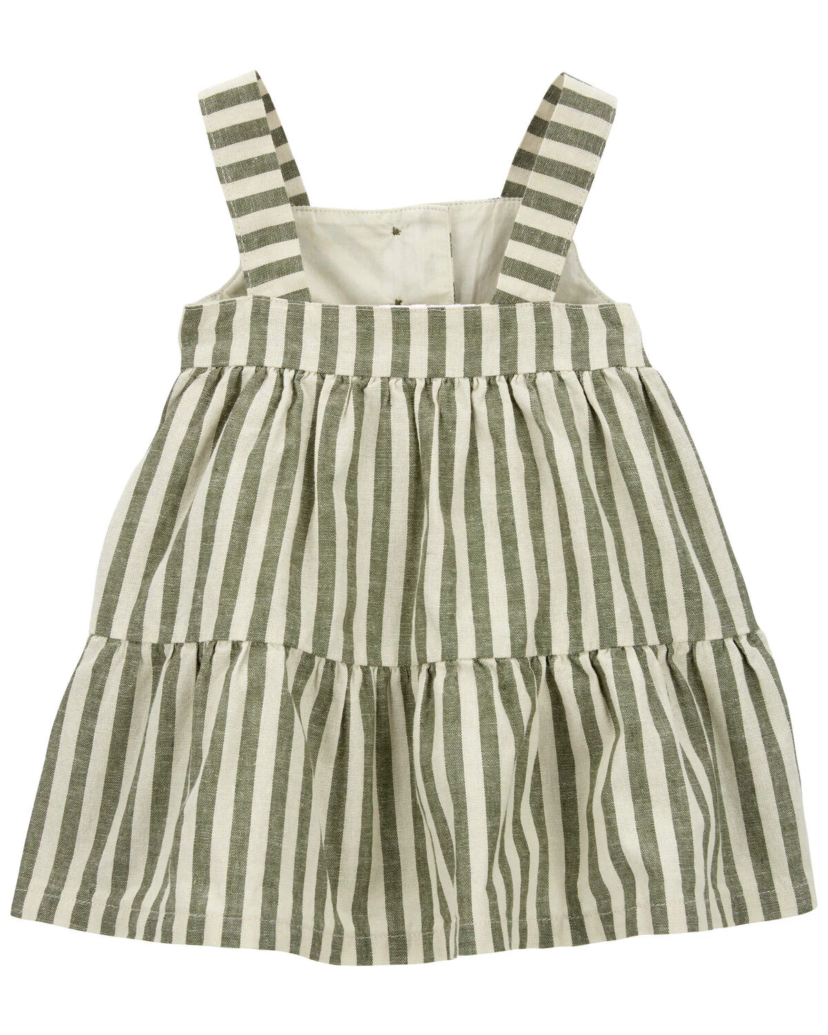 Carter's Baby 2-Piece Striped Linen Dress & Headwrap Set