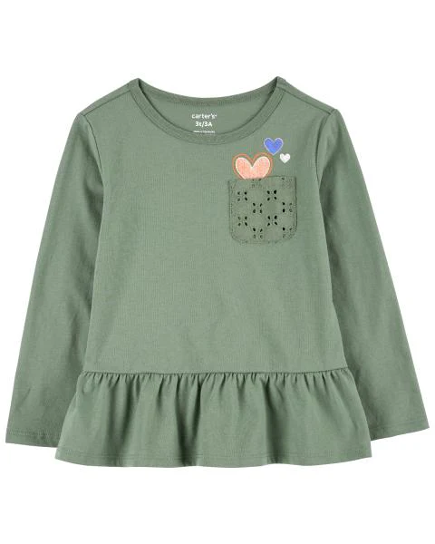 Carter's Baby Pocket Peplum Tee