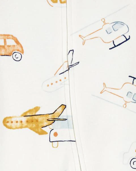 Carter's Baby Vehicles 2-Way Zip Cotton Sleep & Play