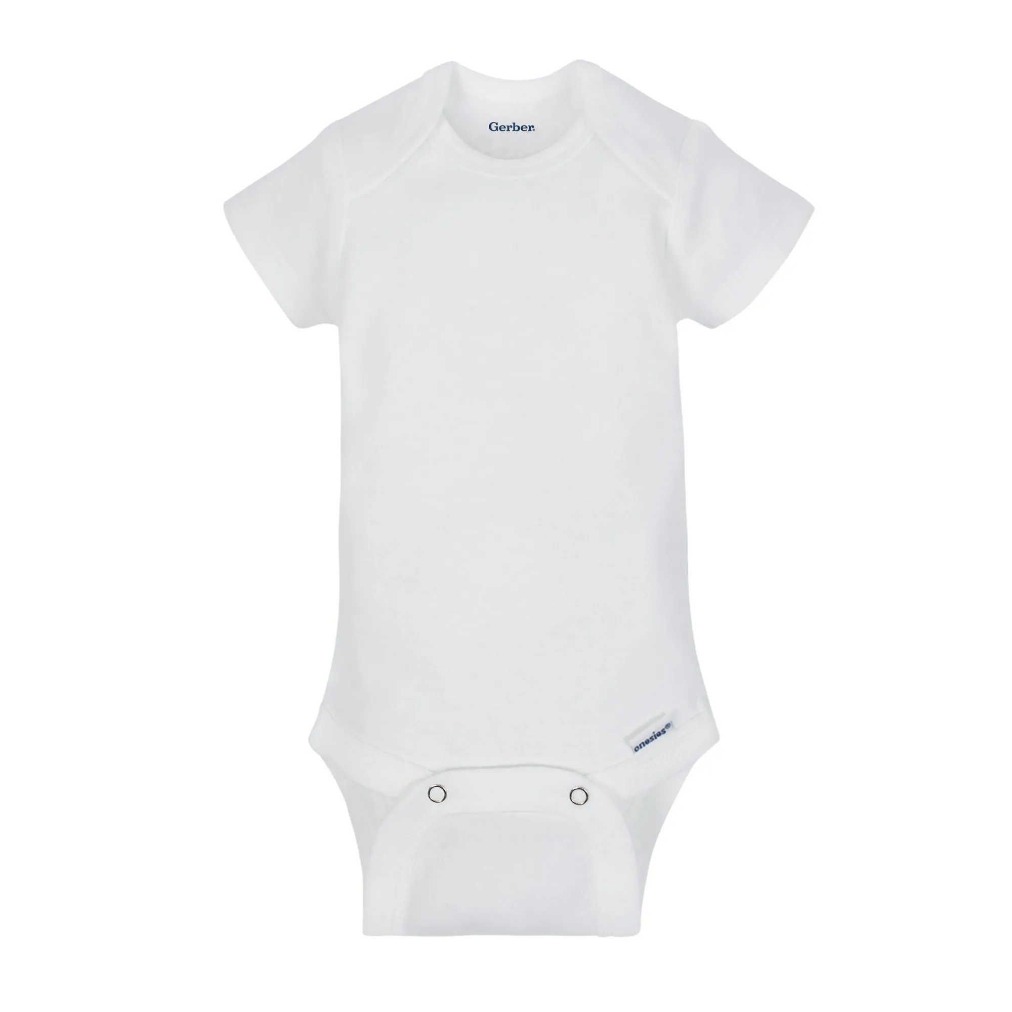 5-Pack White Short Sleeve Onesies Bodysuits