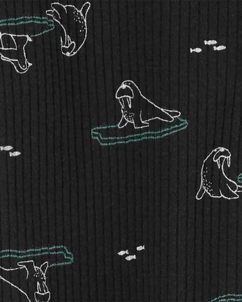 Carter's Animal Print 2-Way Zip Sleep and Play