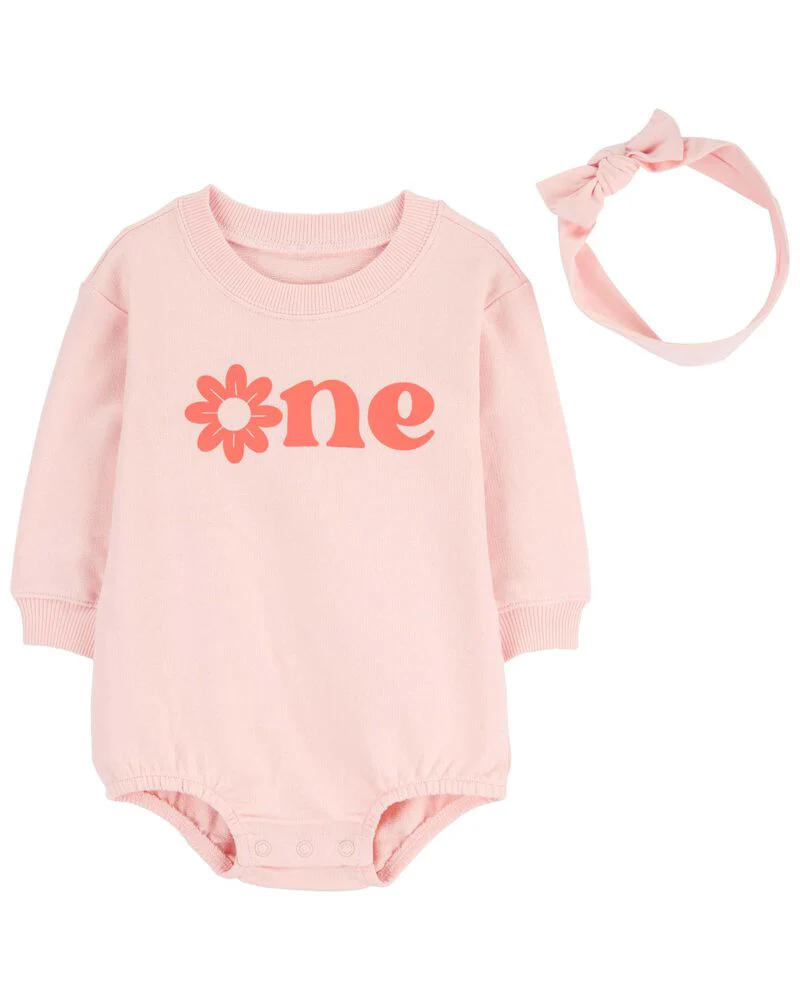 Carter's 2-Piece One Bodysuit & Headwrap Set