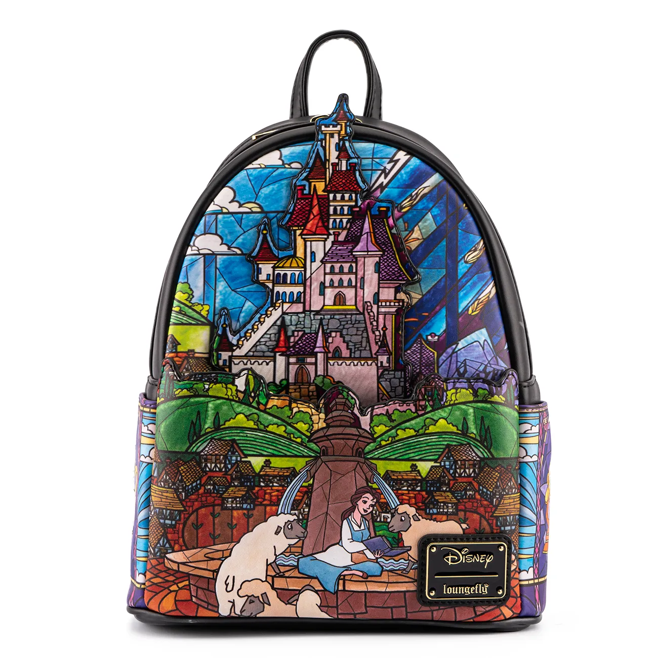 Beauty and the Beast Belle Castle Collection Loungefly Mini Backpack