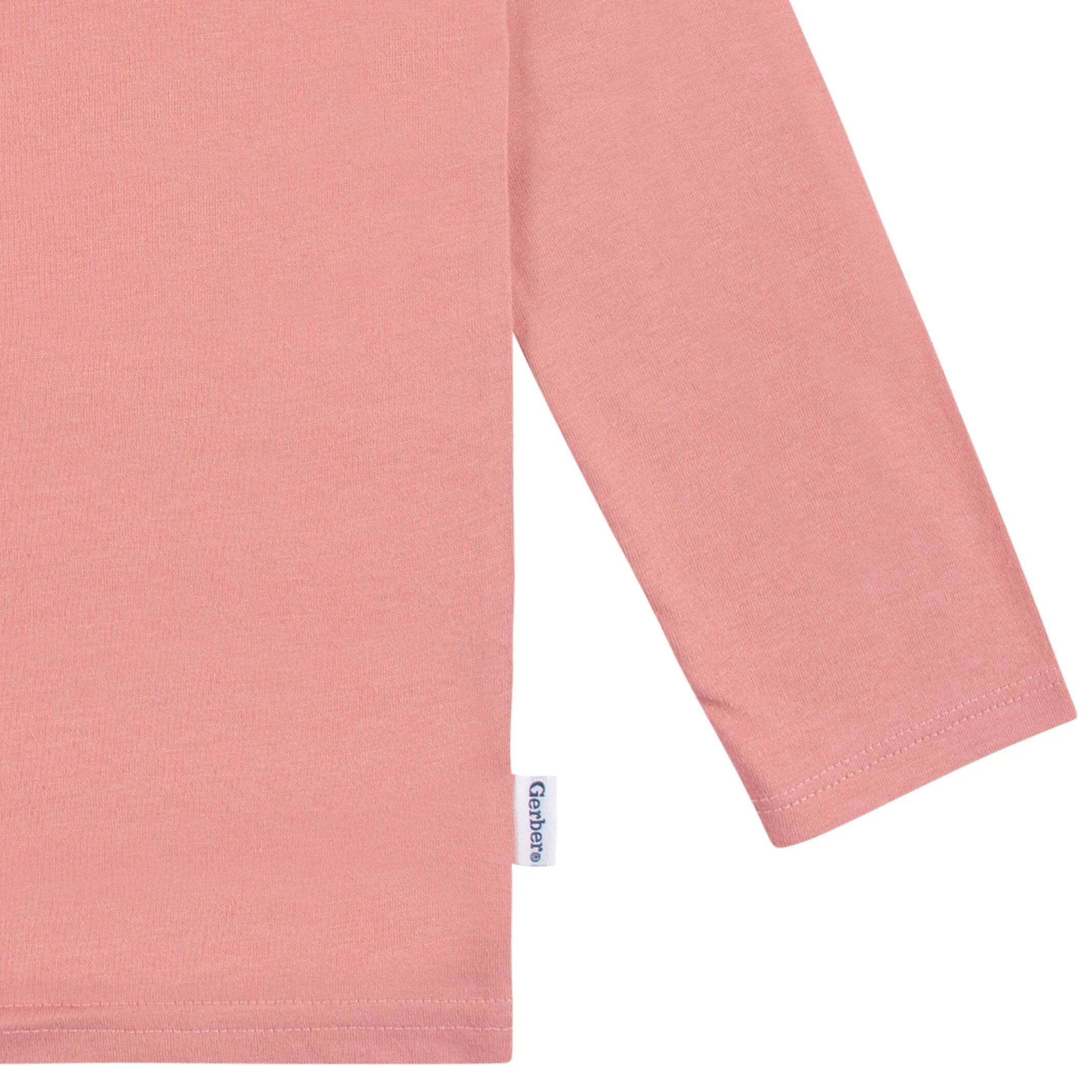 5-Pack Baby & Toddler Mauve Pink Premium Long Sleeve Tees