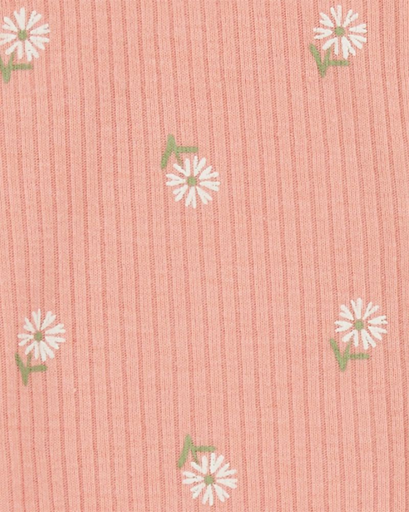 Carter's Floral 2-Way Zip Cotton Sleep and Play