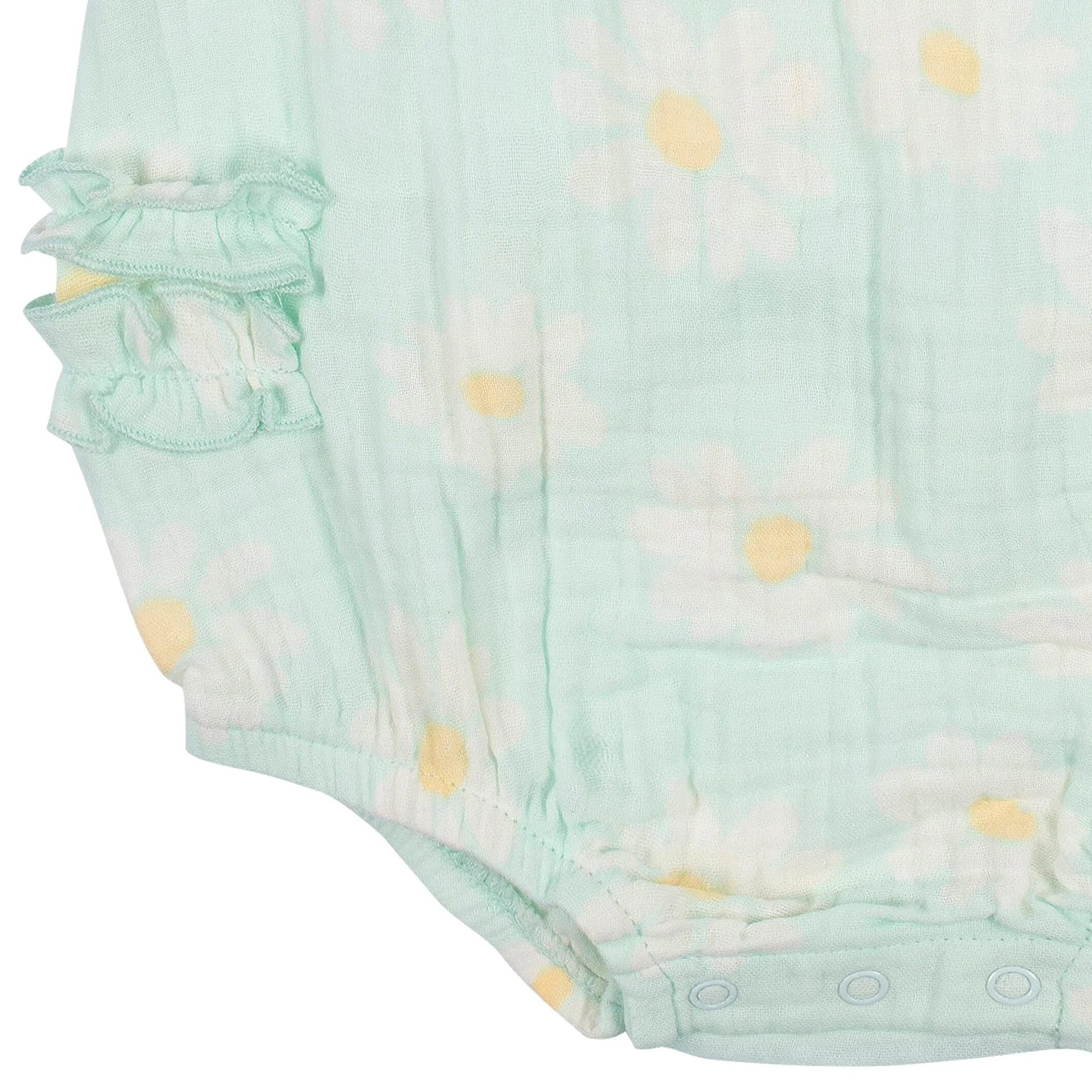 Baby Girls Daisies Gauze Sunsuit Romper