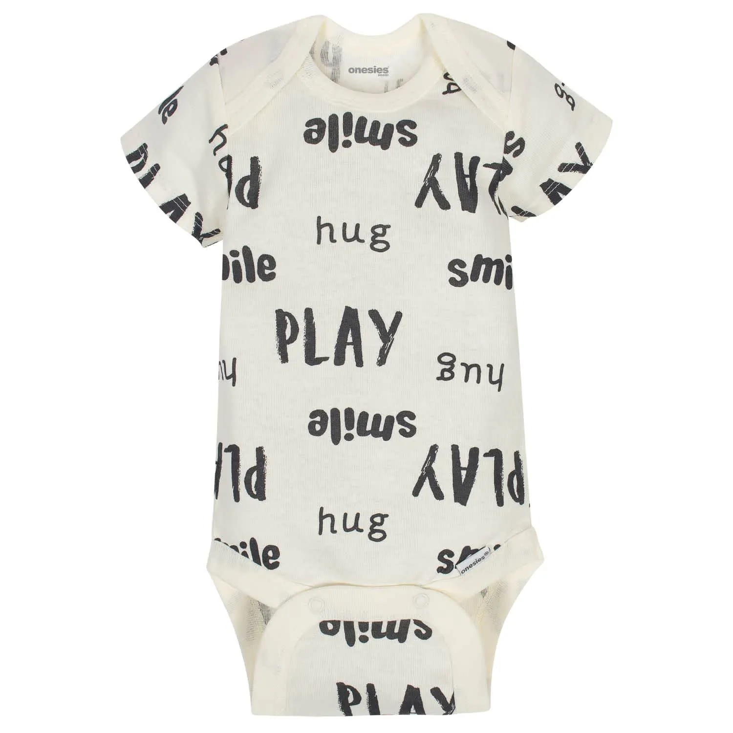 8-Pack Baby Neutral Words Onesies Brand Bodysuits
